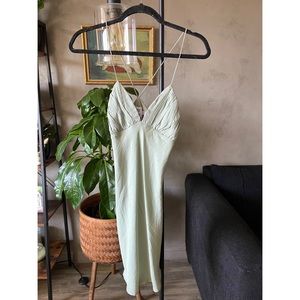 Princess Polly Sage Mini Dress